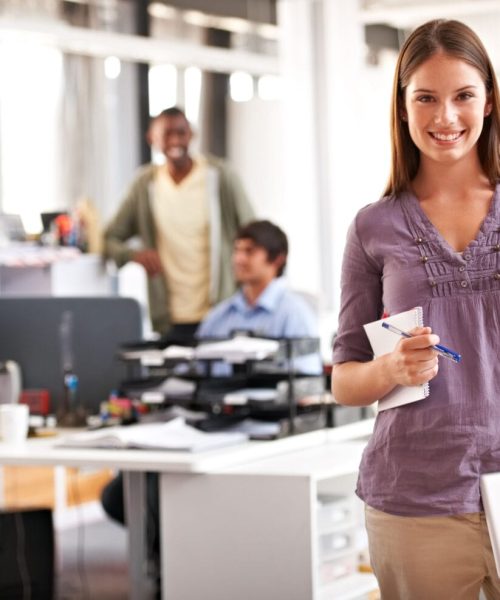 Shes inspired by her work environment.